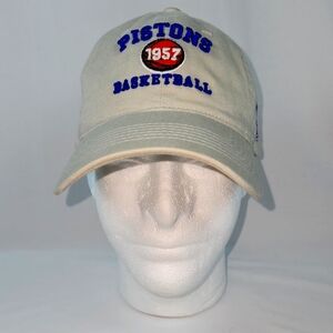 Vintage NBA Detroit Pistons 1957 Basketball Tan Adjustable Hat Cap. NWOT.